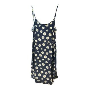 Timsem Navy Blue Daisy Print Mini Dress XL Spaghetti Strap Floral Sundress